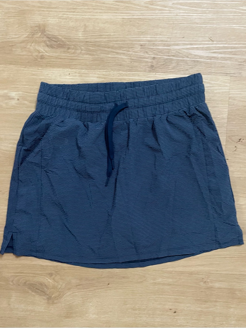Adidas Navy Striped Drawstring Women's Skort